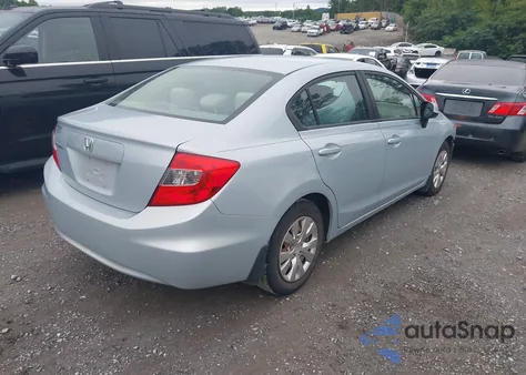 2012 Honda Civic Lx z USA, uszkodzony, nr VIN 2HGFB2F52CH590139
